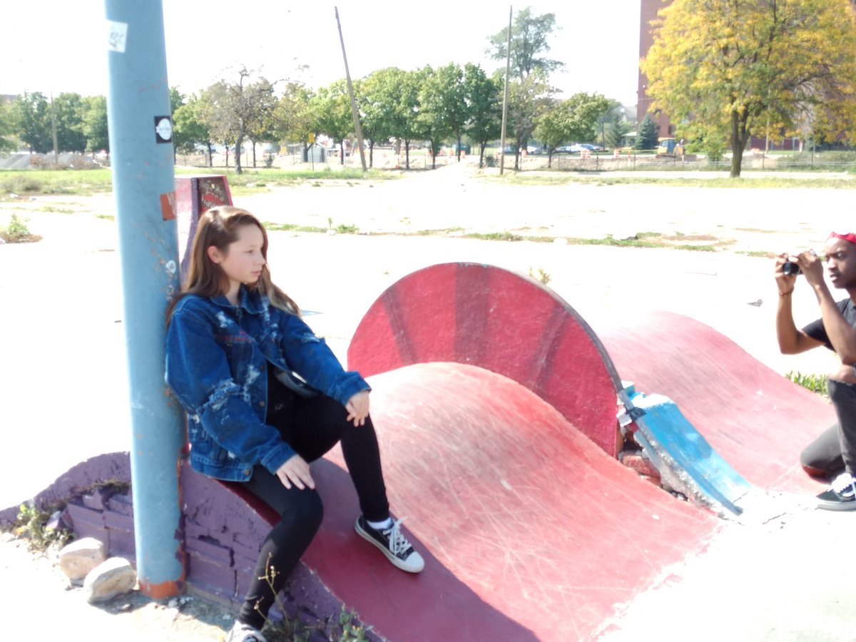 Marialynn223's tweet photo. Behind the scenes at The WIG Skate park in Detroit Designer @koldshoulderx https://t.co/TTO6Ui8vGy
