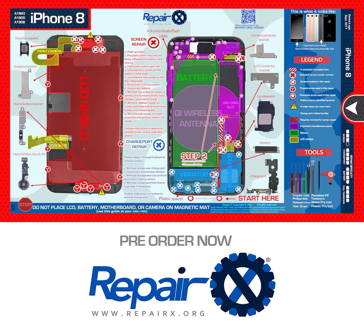 RepairXpro's tweet photo. Repair X: the best #screwmat for your #gamesystem, #computer & #smartphone #repair needs. https://t.co/ejuS0R1tXZ https://t.co/1C9YqaBakp