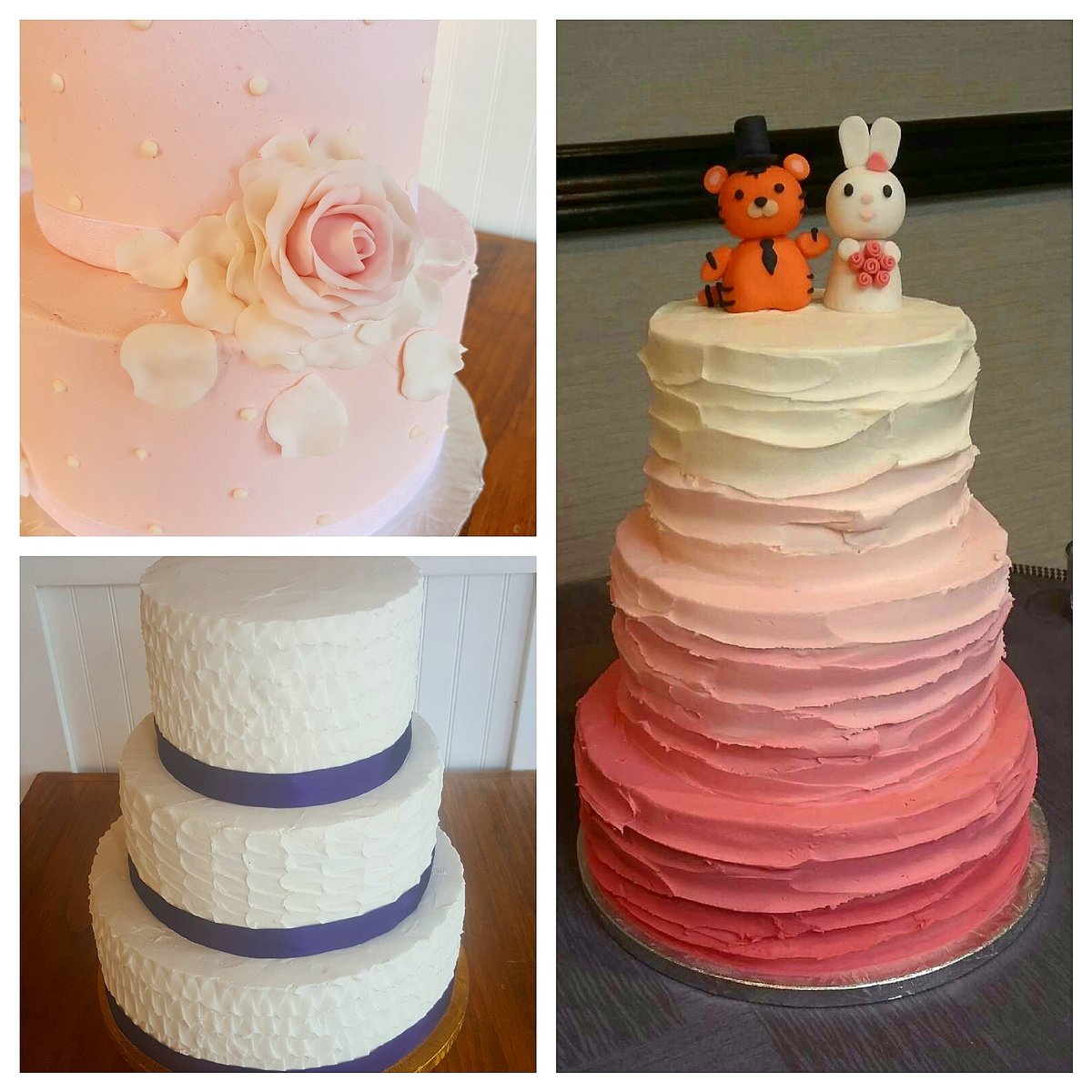 Looking for a non-fondant wedding cake? Our buttercream-only designs might surprise you!