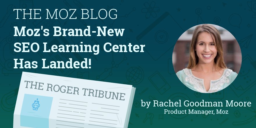 Moz's Brand-New SEO Learning Center Has Landed! dlvr.it/PqNz6B