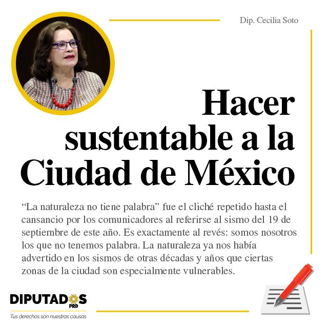 Tras #sismos debemos tomar decisiones radicales y de largo alcance, escribe <a href="/ceciliasotog/">Cecilia Soto 🇺🇦</a> en <a href="/Excelsior/">Excélsior</a> bit.ly/2fmLdxE