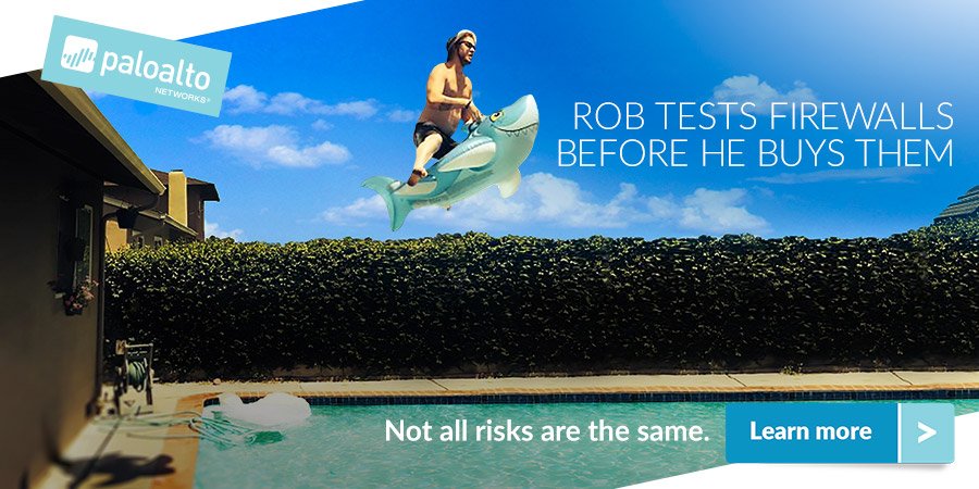 PaloAltoNtwks's tweet image. Rob has made a few mistakes. Not correctly sizing a firewall before buying it isn’t one of them. Learn why paloaltonetworks.com/products/secur…