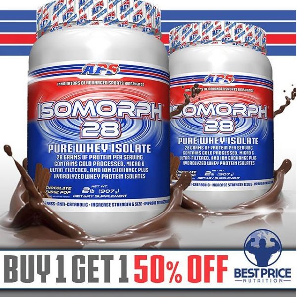 Score #Isomorph for Buy 1, Get 1 50% OFF from <a href="/bpricenutrition/">Best Price Nutrition</a>!!  Visit ow.ly/BcAT30fphBo , to place your order today!!