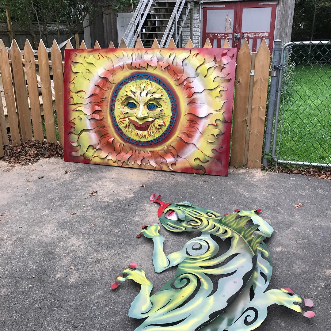 HabanerosMTB's tweet photo. Unique Metal Artwork for our #Truro location by #local artist Joel Sullivan of Iron Design. #artistextraordinaire #chefnspired #novascotia https://t.co/vAAnD2J1gE