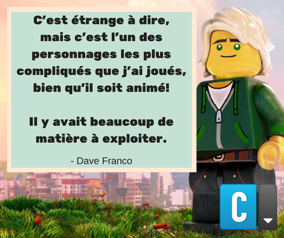 Mon_Casting's tweet photo. #Personnage animé ne veut pas dire personnage inintéressant! Entrevue avec l'#acteur #DaveFranco pour #Ninjago: https://t.co/Qjn1UAgc1S https://t.co/kCbz9erxFT