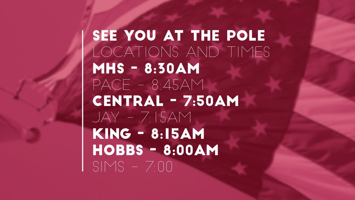 Go to the pole at your school on Wed and then join us <a href="/ptbclife/">PTBC</a> Wed night at 6:00pm for See You AFTER the Pole rally with local churches.