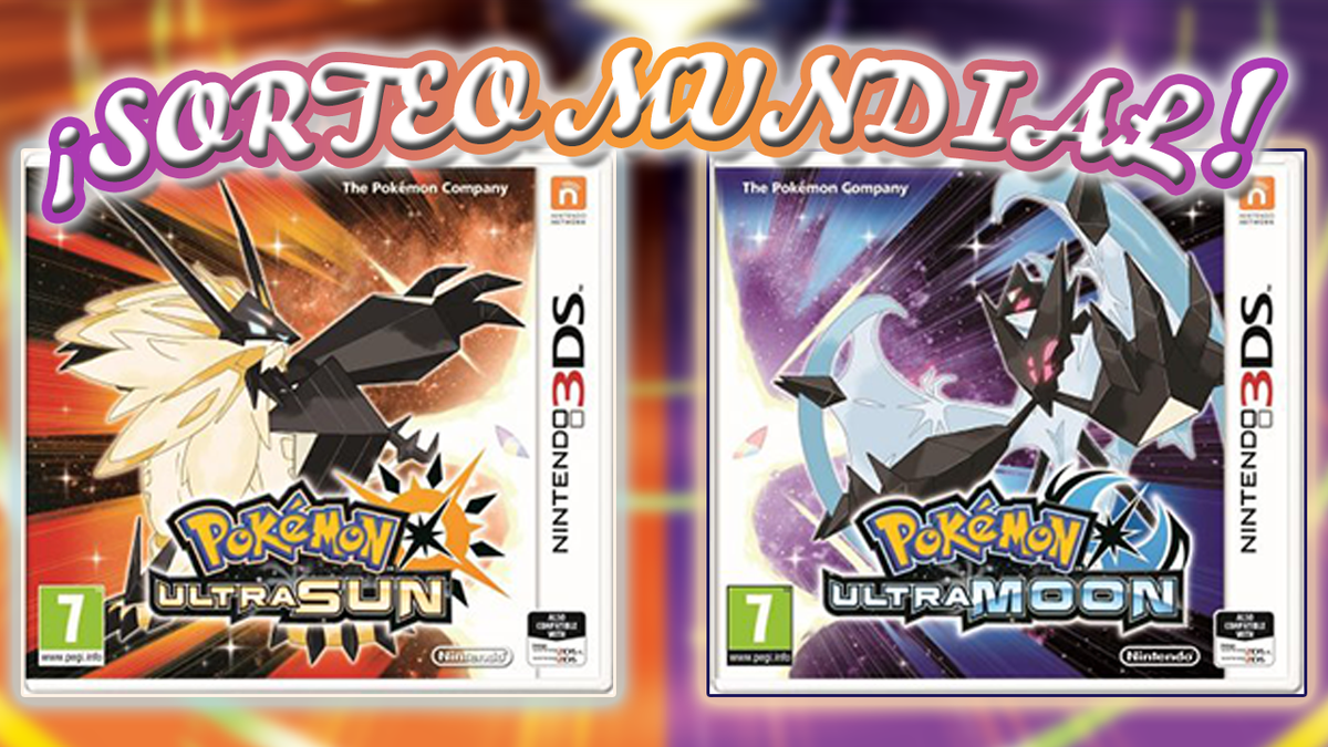 Sorteo POKÉMON ULTRASOL y POKÉMON ULTRALUNA.
Requisitos:
- RT + follow
- Seguir la cuenta @pokemonultrasyl 
- Estar suscrito a mi canal