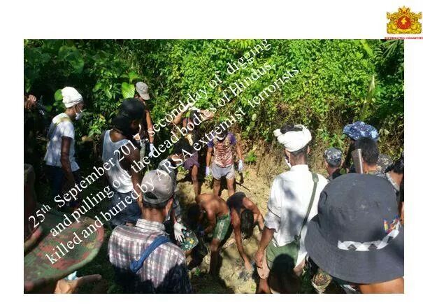 Sep 24 and 25 total found 45dead bodies of hindus .
They were killed by bengali terrorists .
That is genocide.
<a href="/hrw/">Human Rights Watch</a> 
Why don't you known?