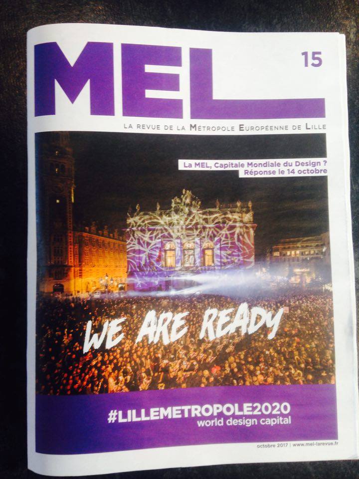 lille_design's tweet image. Cover of @MEL_Lille magazine - Lille Metropole, #WorldDesignCapital in 2020 ? bit.ly/MEL-mag cc Few days before the final result !