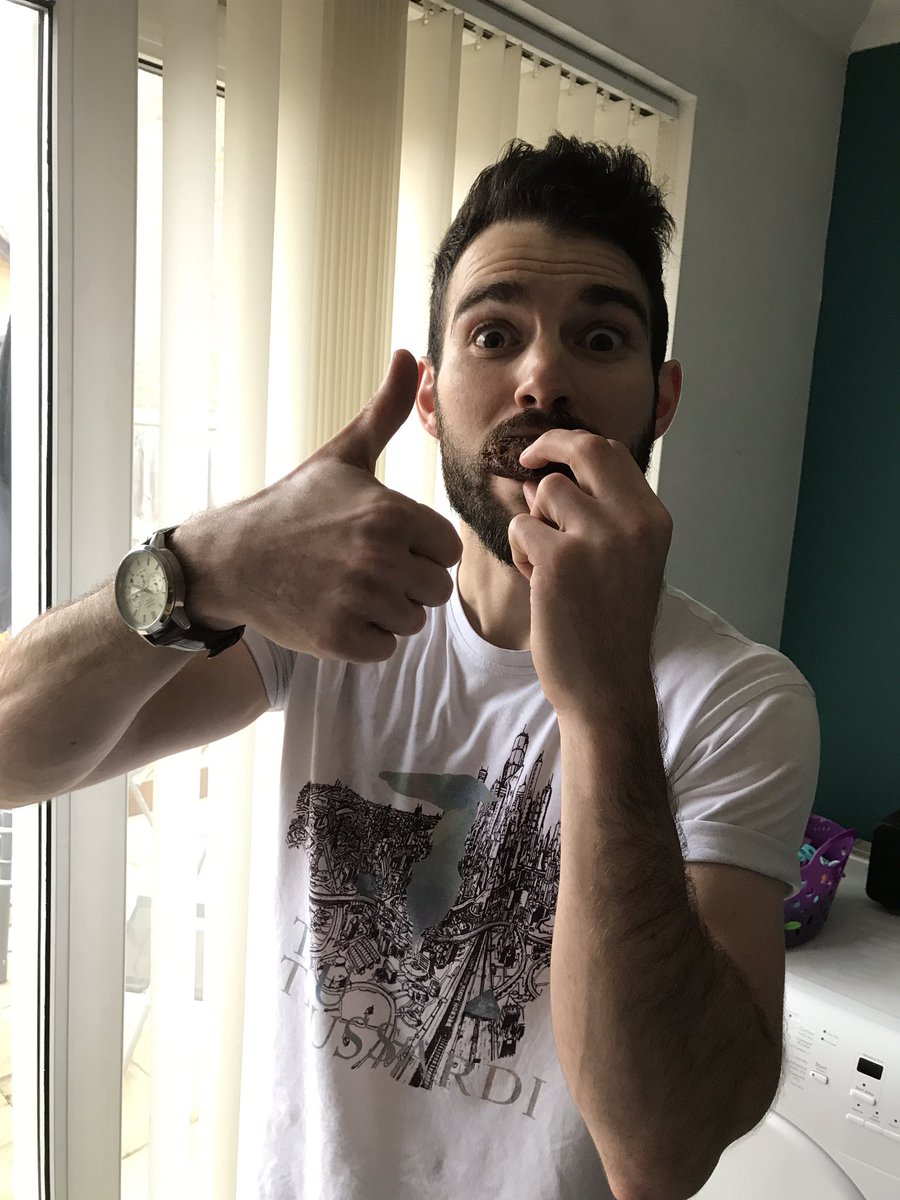 fightingwolves's tweet image. Danny loved his brownie @LouiseScoular 'best brownie ever!' He's sorry he missed you guys!