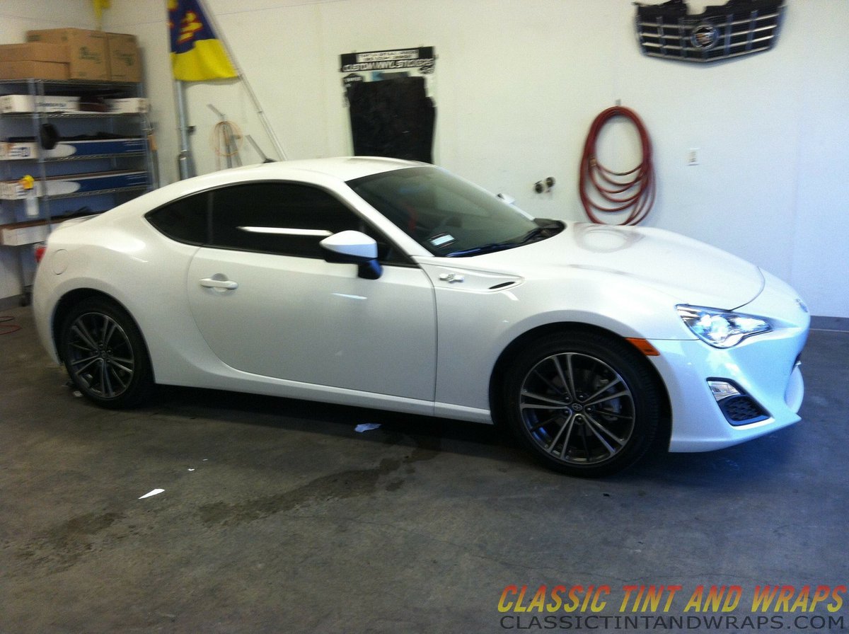 Scion FR-S with tinted windows, the high quality tinted windows film comes with a lifetime warranty, contact us.
classictintandwraps.com