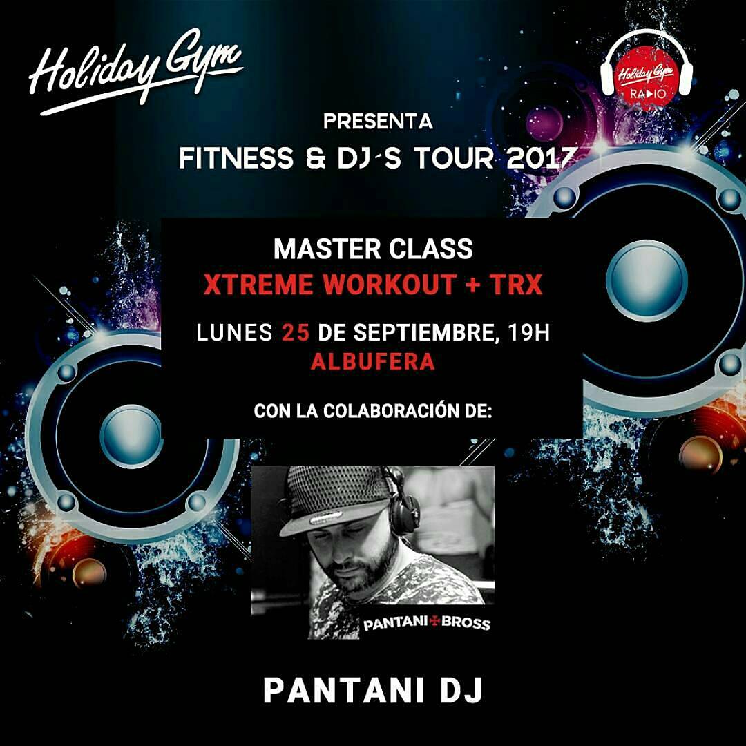 Esta tarde en Holiday Gym Albufera <a href="/Pantanidj/">Dj Pantani</a> le pondrá ritmo a la Master de Holiday Gym fitness DJs Tour holidaygym.es
