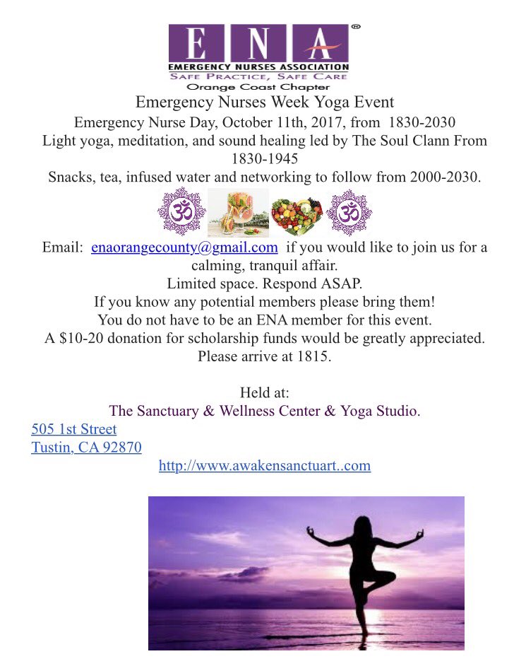 ENAOC1's tweet photo. Yoga for OCENA 💜💜💜rsvp today! https://t.co/CwD2cHHAi4