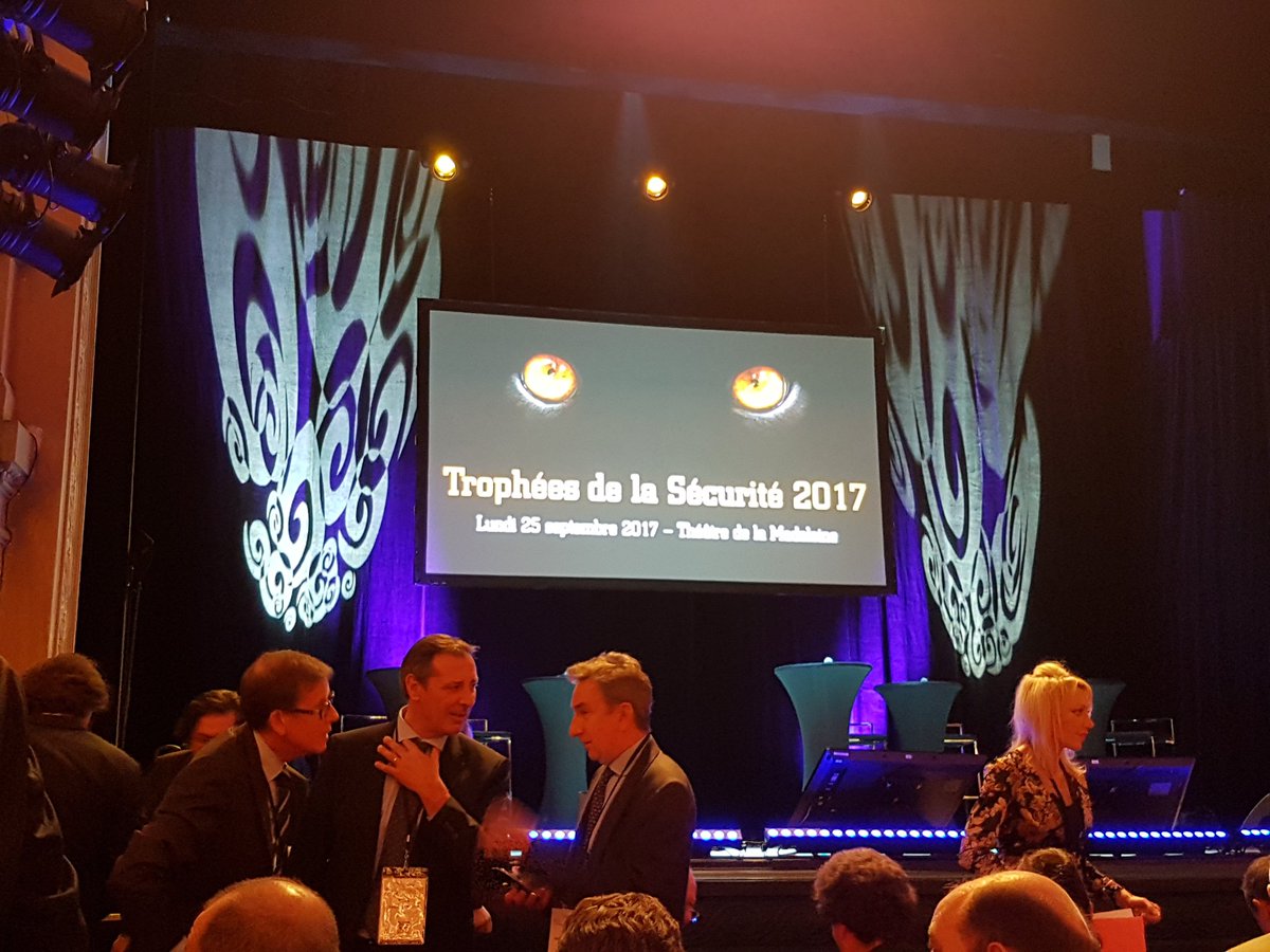 On est en place pour la soirée des trophées de la sécurité.