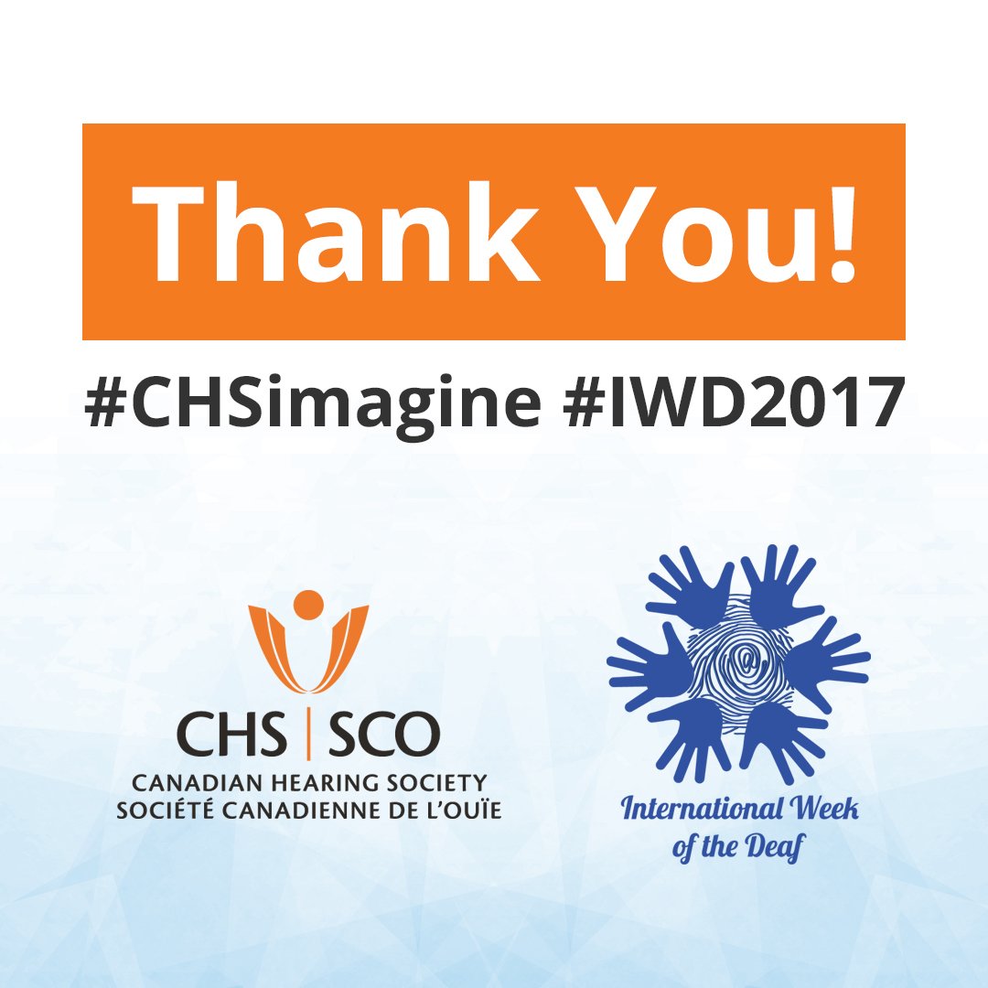 cdnhearing's tweet photo. Thank you to everyone who engaged in our #CHSimagine #IWD2017 awareness campaign. View the video mini-series here: https://t.co/HjFpMtp0aS https://t.co/MF5rR4IaJT