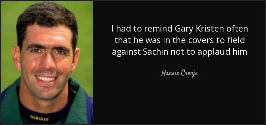 Happy Birthday Tendulkar One\s Said, Hansie Cronje Is Only Bowler Who Troubled Him Many Times! 