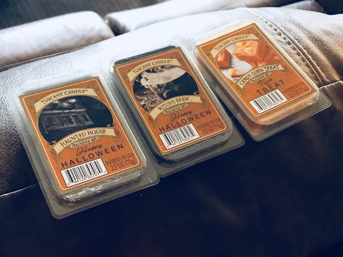 jennstrick71's tweet photo. @CandleCountry Wax melts at my Kroger.  They smell evocative of their names.  There were others including bone dust that I didn’t pick up. https://t.co/SF18DKRRga