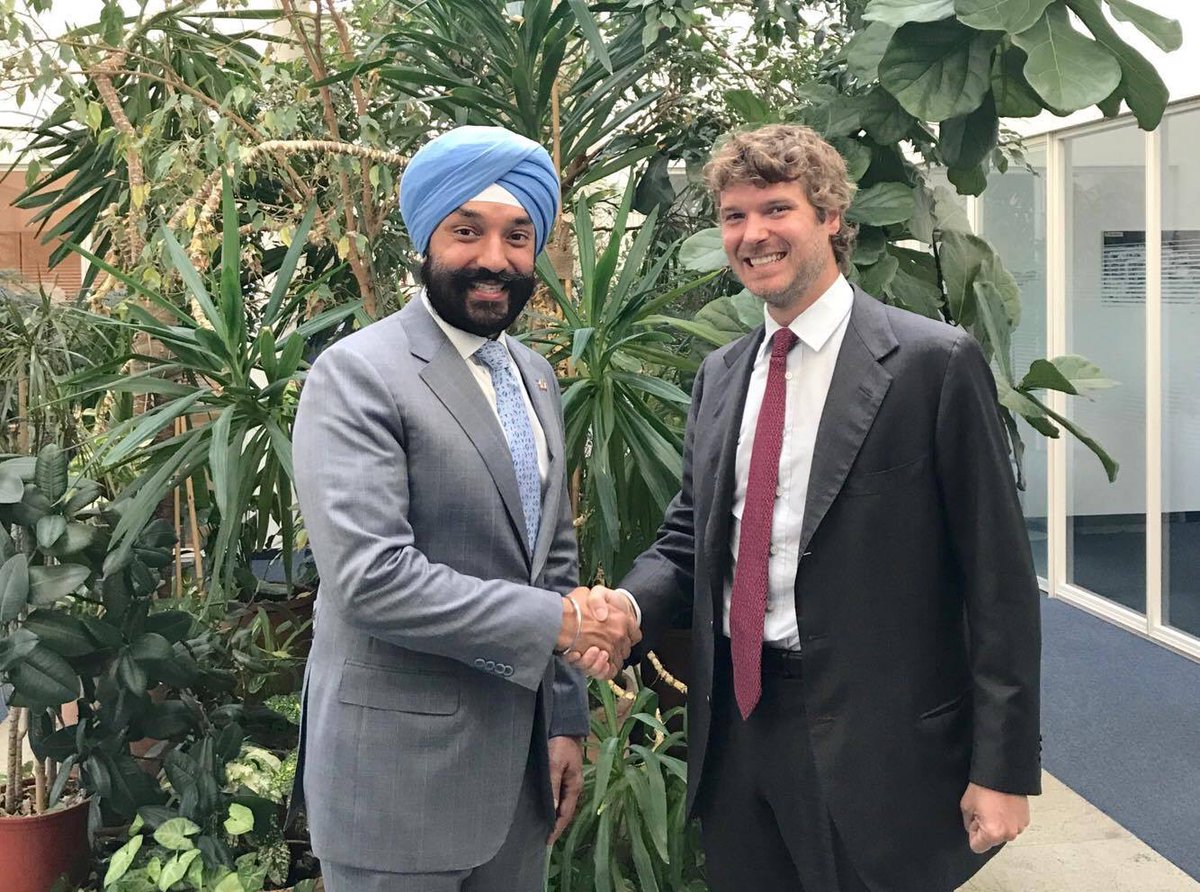 NavdeepSBains's tweet photo. 🇨🇦 is committed to #cleanresources. Thanks to Andrea Rocca for an insightful convo. on #sustainable mining &amp; metal production #G7 https://t.co/Z9rrCaA8ra