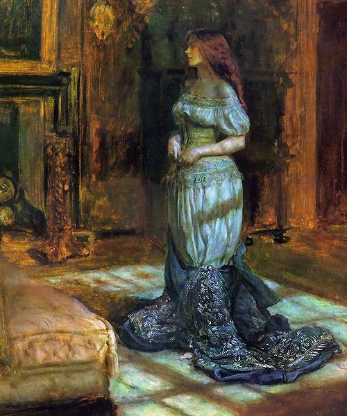 CasaLettori's tweet photo. Ha paura di non sapere nominare
Ciò che non esiste

Pizarnik

#NottiESussurri 

Everett Millais 

The Eve of Saint Agnes 1863

@overlooki https://t.co/NfU4iIO5om