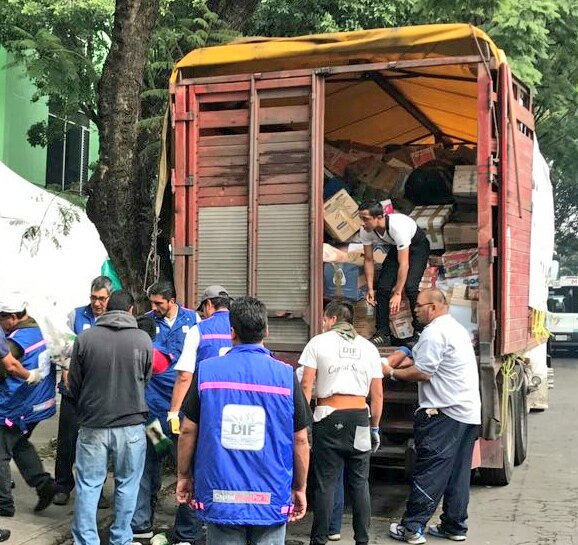 Agradecemos la solidaridad  de familias de Tabasco. El apoyo enviado para habitantes de la #CDMX fortalece el aliento para salir adelante