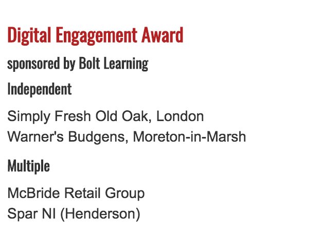 We're heading to the Retail Industry Awards this week! We're shortlisted for the Digital Engagement Award😃 Wish us luck! <a href="/RetailIndAwards/">Retail Industry Awards</a>