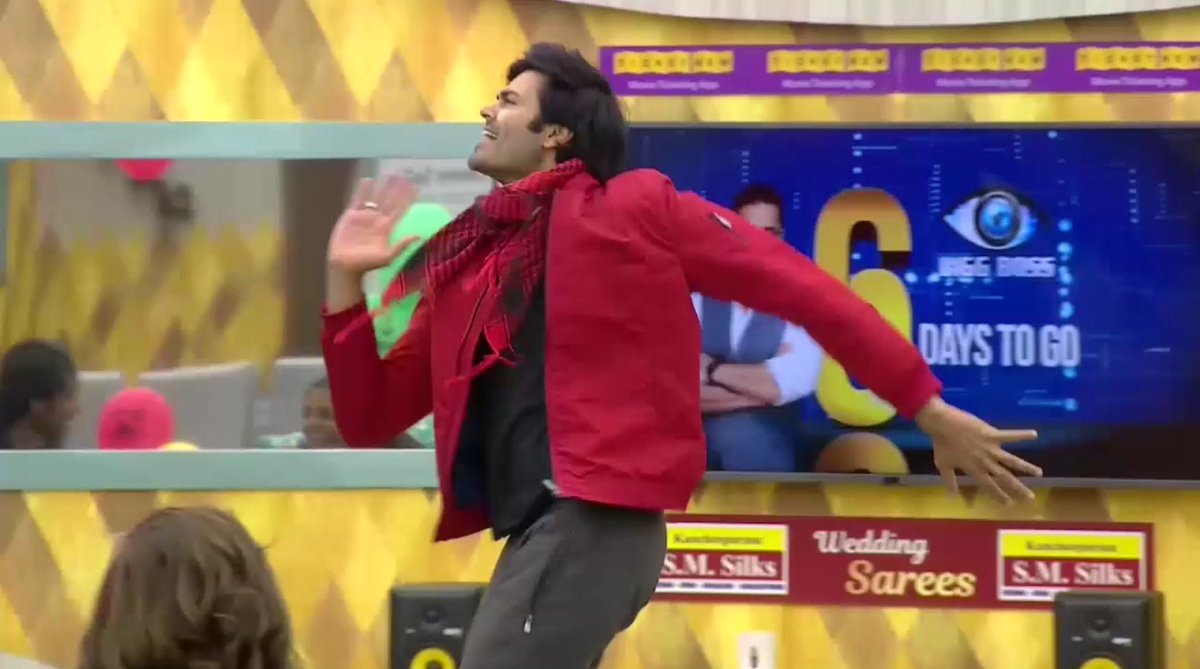 GaneshVFan's tweet image. Nice dance by #Ganesh bro! 👌 #BiggBossTamil #GaneshArmy @Nishaganesh28