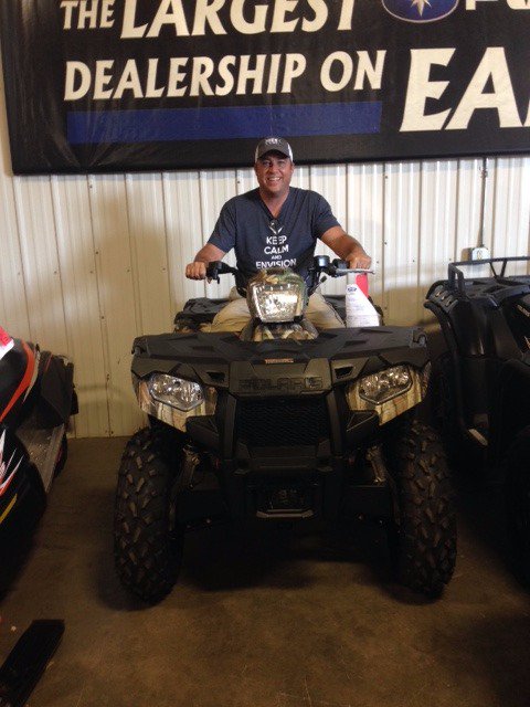 Congratulations Marc on your New Polaris Sportsman 570! Enjoy! #miesoutland <a href="/PolarisORV/">Polaris Off-Road</a>