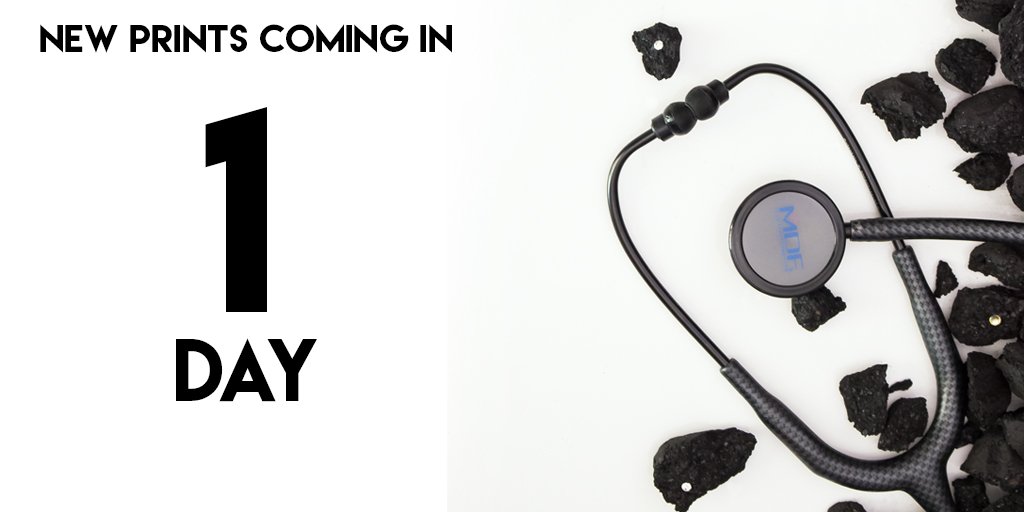 MDFinstruments's tweet photo. 1 day left for the next round of Mprints, limited-edition #stethoscopes! #mdfinstruments #mprints https://t.co/d15OVfEduw