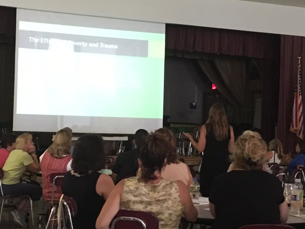 Windom School Counselor @khutschenreuter leads a workshop on the impact of poverty on the classroom for all <a href="/OPSchools/">Orchard Park CSD</a> resource personnel