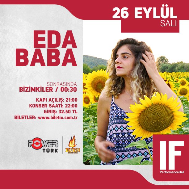 IFPerformance's tweet photo. Bu iletiyi RT’leyenler arasından 10 takipçimiz yarın akşamki "EDA BABA" Konserine çift kişilik ücretsiz giriş kazanacaklar... https://t.co/y9iWDet0hZ