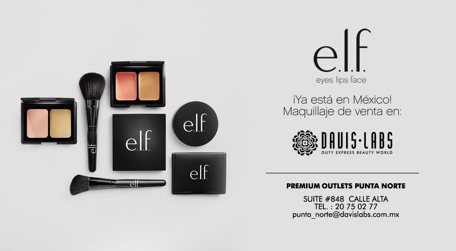 premoutletsmx's tweet photo. ¡Ya puedes encontrar productos #elf en #DavisLabs! :) #POPN https://t.co/NLnvzbHDMS