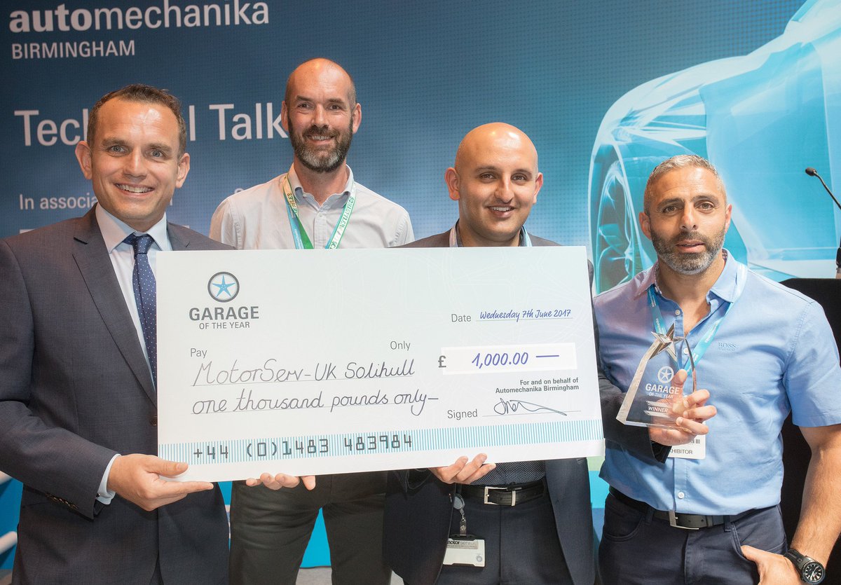 automechanikaUK's tweet image. In case you missed it, MotoServ-UK Solihull won Garage of the Year 2017 at #AutomechanikaBM. Will your garage take the spoils in 2018?