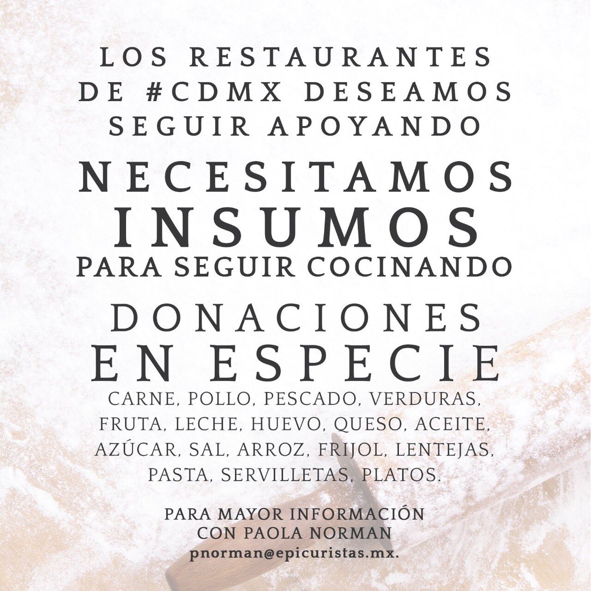 Les esperamos en Biko (Masaryk 407) y Lur (masaryk 86) con el apoyo.