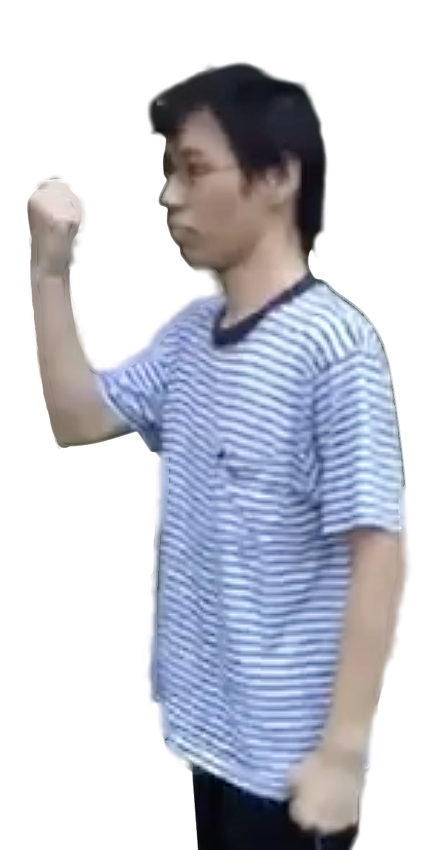 拳で