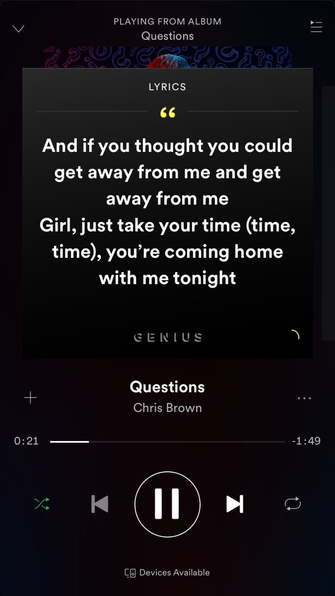 Stream. Stream. Stream. 😛😛 #QUESTIONS <a href="/chrisbrown/">Chris Brown</a>