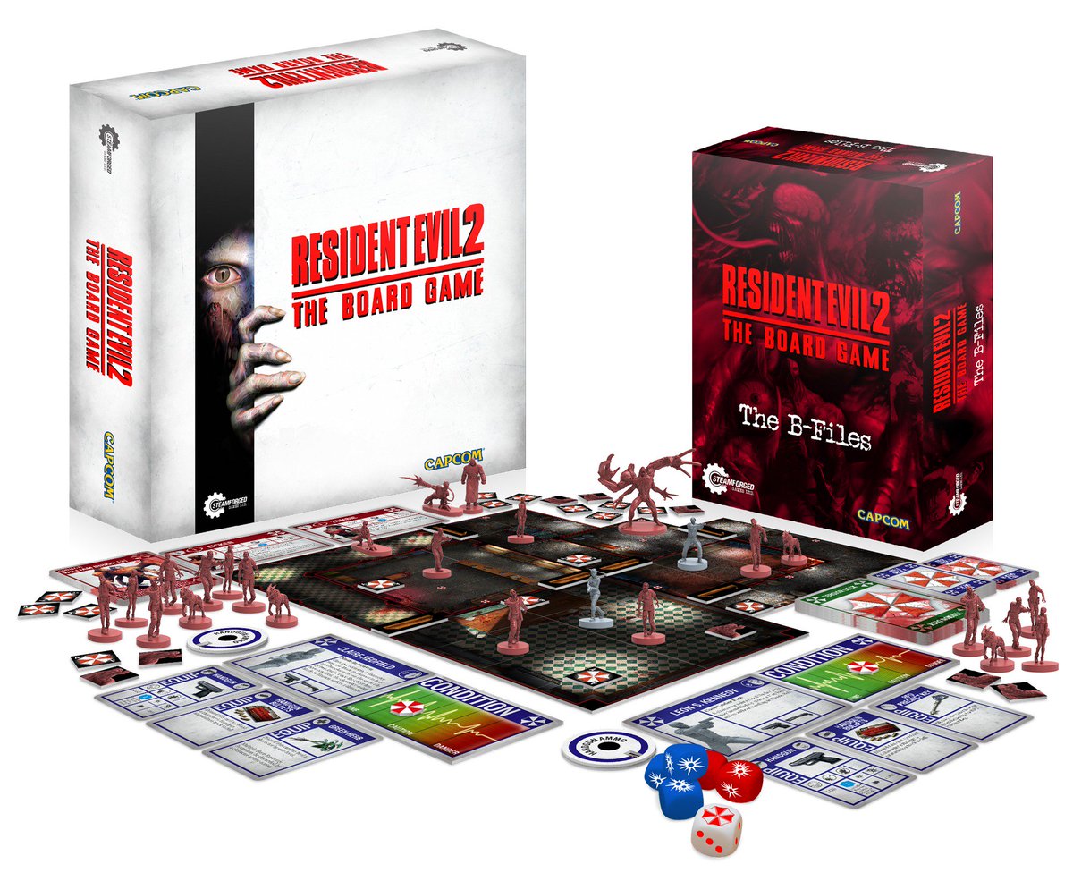 SteamforgedLtd's tweet photo. Resident Evil™ 2: The Board Game - LIVE NOW ON KICKSTARTER! 
Visit the Kickstarter page here: https://t.co/Mlgp7Bv3OB https://t.co/WhUKJfKqOs