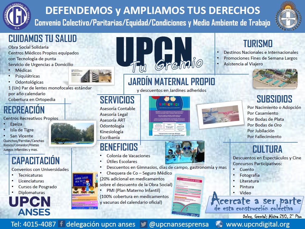 UPCN siempre con Vos!
#SomosTuGremio