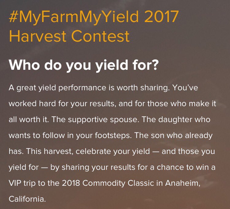 DKAS_Minnesota's tweet photo. Let us know how harvest is going and enter for chance to win a trip to commodity classic #MyFarmMyYield https://t.co/WtsMsrJMdy https://t.co/B391OtFwJD