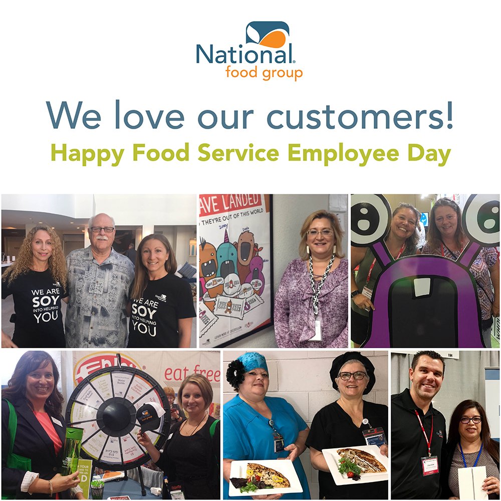 nationalfoodgrp's tweet photo. It's one of our favorite days of the year! Happy #FoodServiceEmployeeDay to all our wonderful customers! #YoureAwesome #YouRock https://t.co/sldM1QFOiO