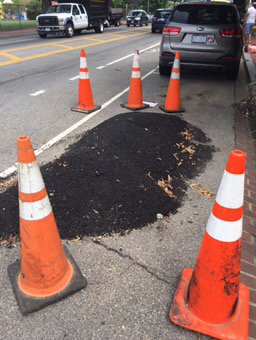 Please get this asphalt removed. Been at NE corner of 9th &amp; 11th SE for months