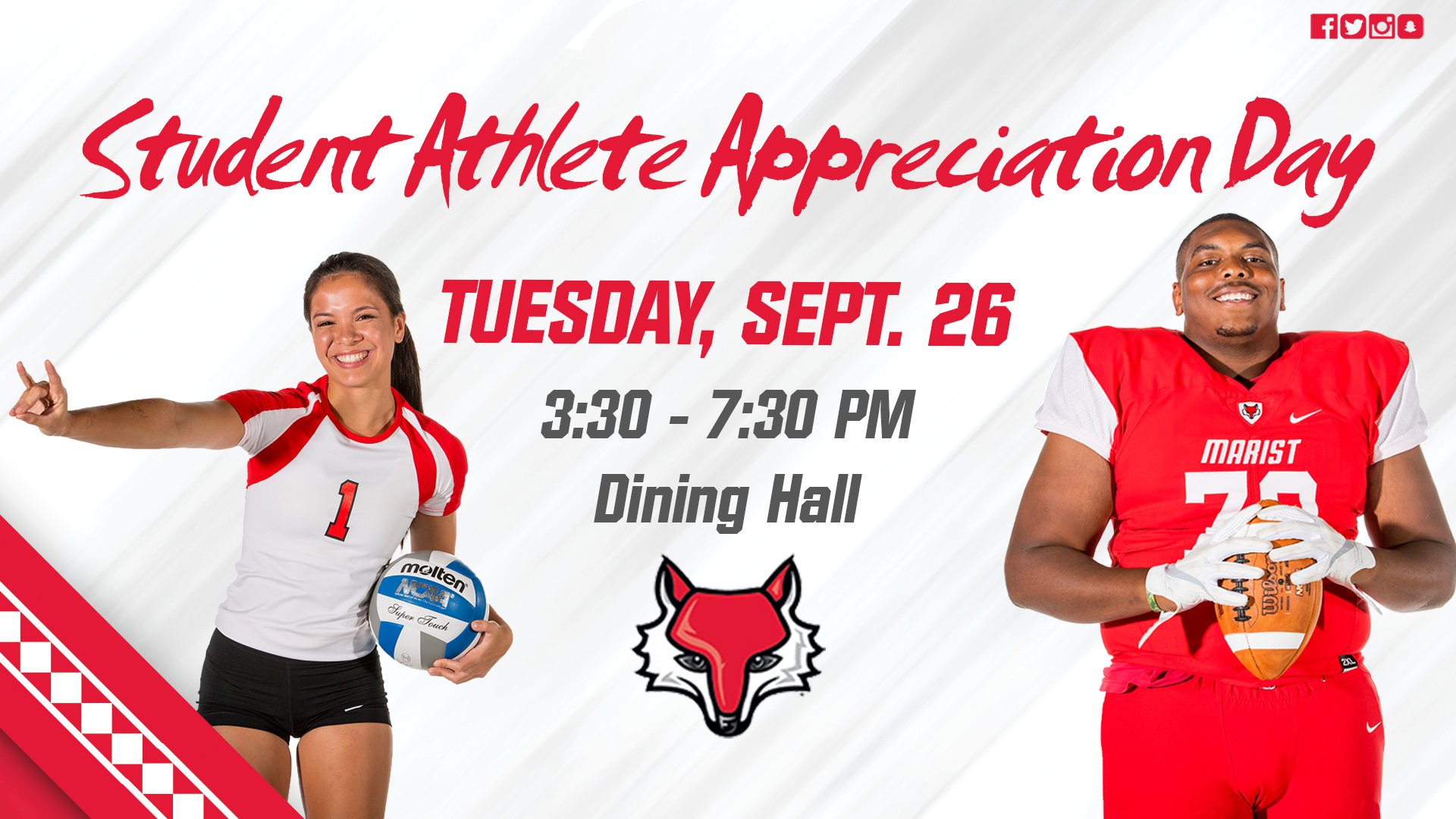 Marist Athletics on Twitter "Tomorrow is the first MaristSGA Student