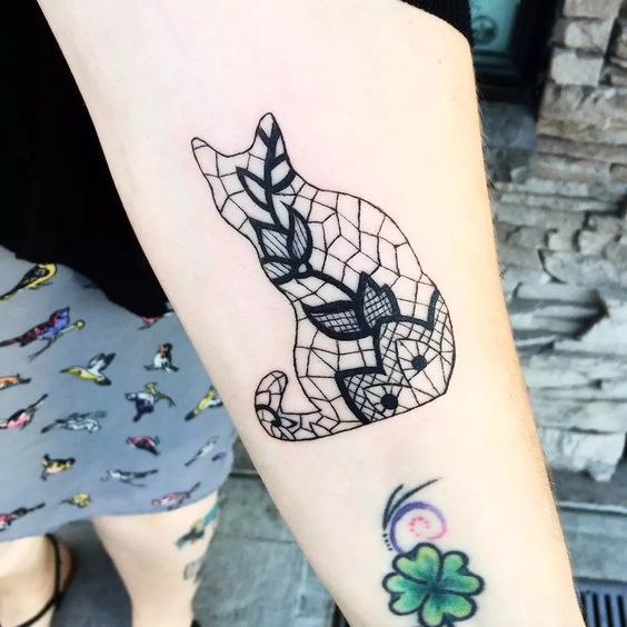 40 Cute Cat Tattoo Ideas with Meanings for Cat Lovers