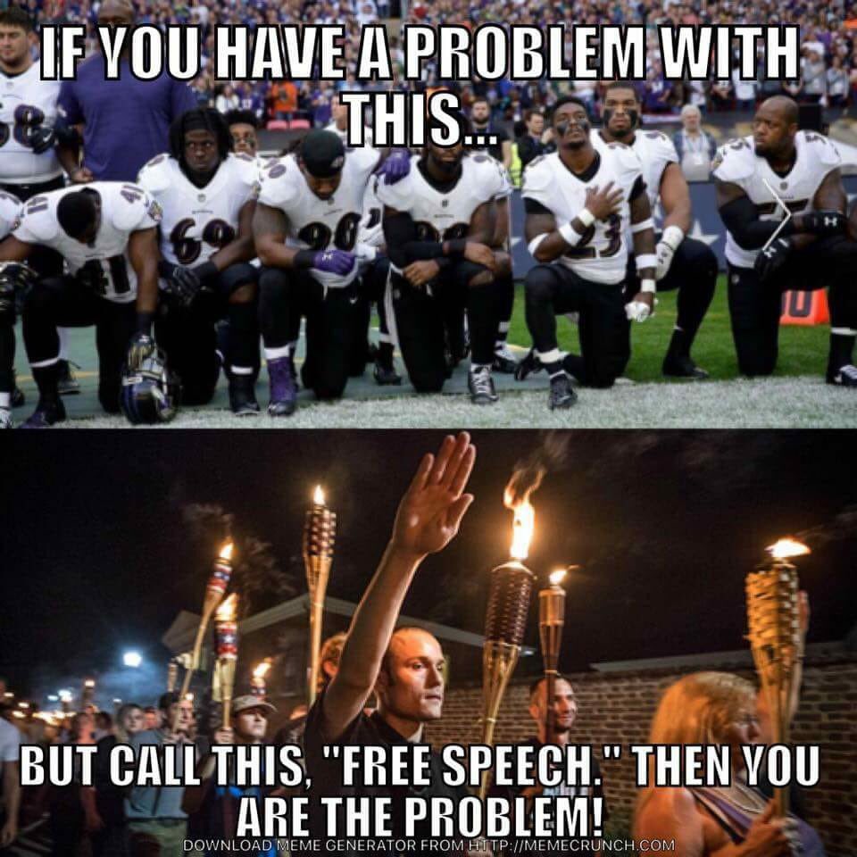 TheRaz2007's tweet image. #nflprotest #supportnfl #KneelNFL #FreeSpeech