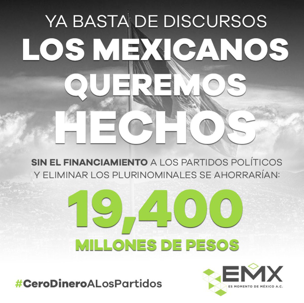 EsMomentoMx's tweet photo. ¡#MexicoNosNecesita, requiere de menos palabras y más acciones #CeroDineroALosPartidos! https://t.co/gecbCiPxzQ