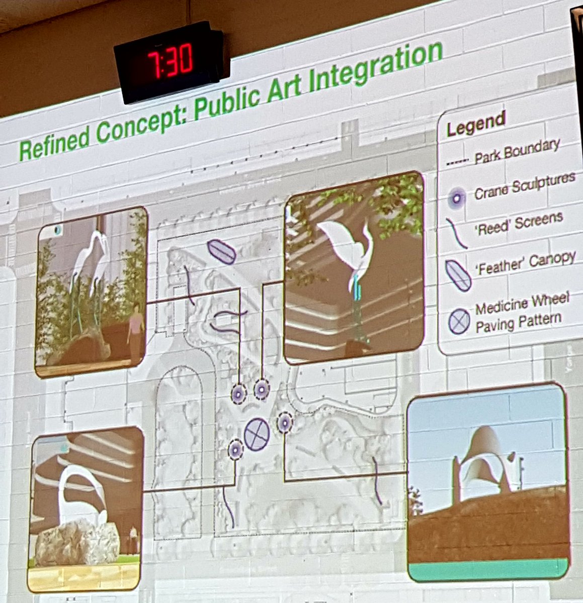 kristynwongtam's tweet photo. Dr. Lillian McGregor Park has an enormous Indigenous public art component. https://t.co/8N9alUgaK7