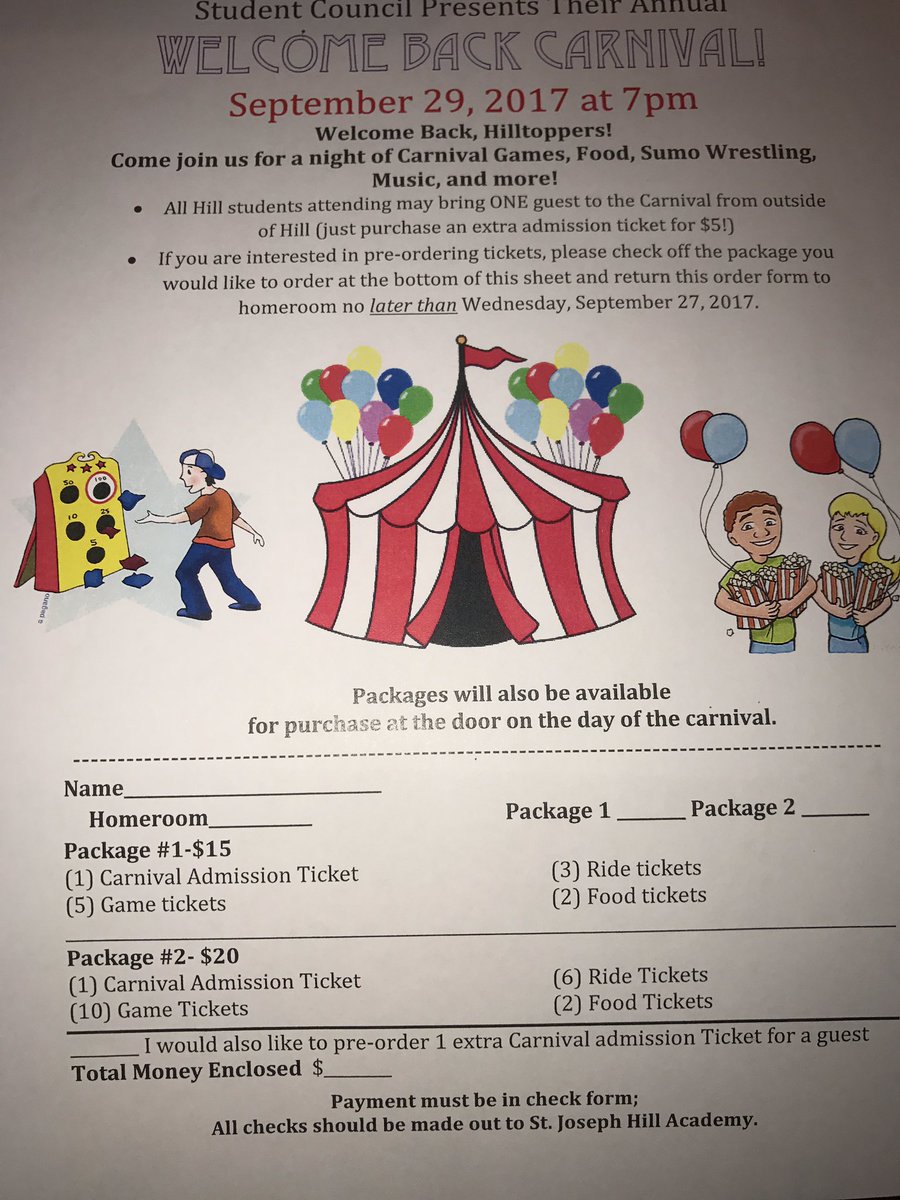 HillSC2k15's tweet photo. Come to Hill's Annual Carnival this Friday from 7-9pm! We have lots of rides, spin art, games, prizes, food and a Snapchat Geofilter! 🎪🎡💙🐨 https://t.co/bvK1P9yBrb