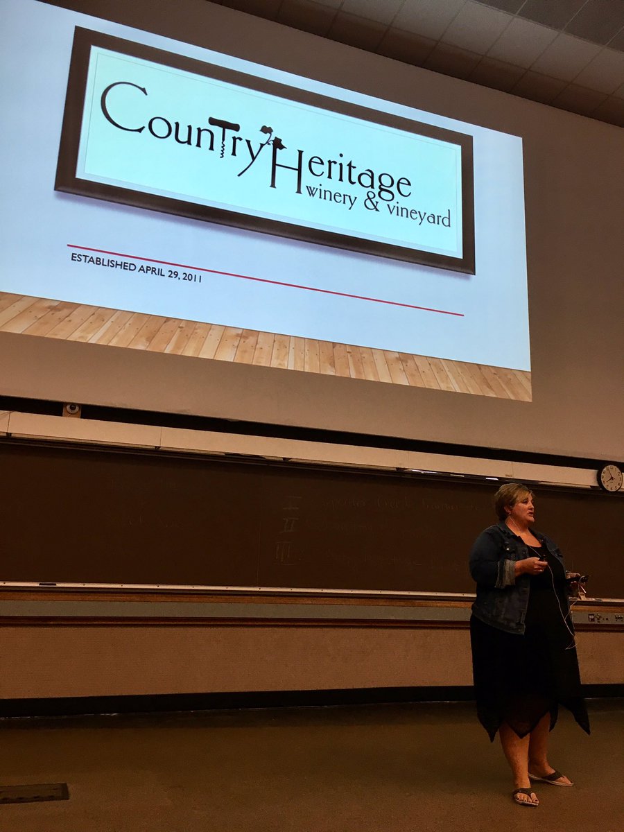 We loved having <a href="/CH_Winery/">Country Heritage Winery & Vineyard</a> as a guest speaker during Purdue's Wine Appreciation class!