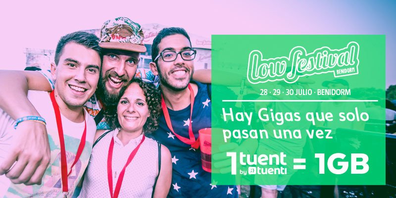 LowFestival's tweet photo. ¡Últimos días para CANJEAR tus #TuentsbyTuenti del #Low2017 por Gigas de @TuentiES! Solo hasta ESTE JUEVES: https://t.co/NJOwOeAGuM https://t.co/7q0cJGPUQ5