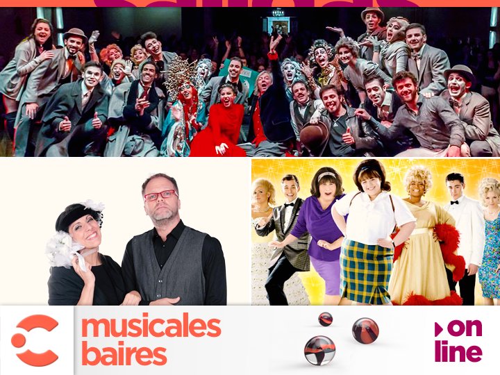 CanalCiudadBA's tweet photo. ¡Mirá @MusicalesBaires online! @SHERLOCKCibrian, de @pcibriancampoy con @adabelguerrero + #ZeideShike + #Hairspray 👉 https://t.co/CwBIRW4MFw https://t.co/fZUPny8Ffj