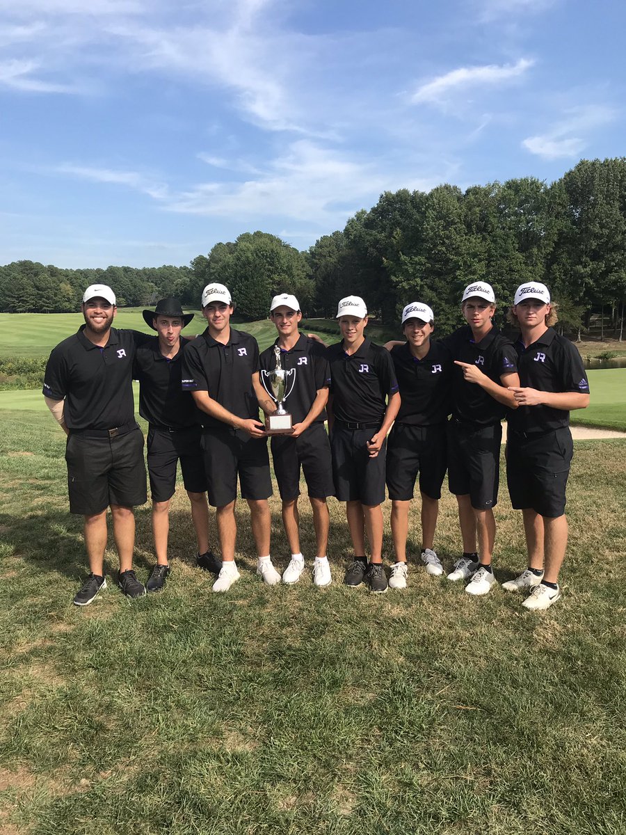 JRHSathletics's tweet photo. Congrats Golf team for winning the first ever 6A Central Region title by 15 strokes!!

@rapidpride 
@RapidRowdies https://t.co/ZI64JJVpI8
